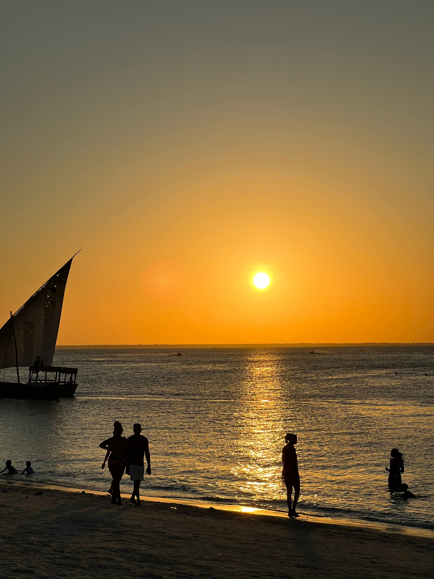 Sunset over the Indian Ocean