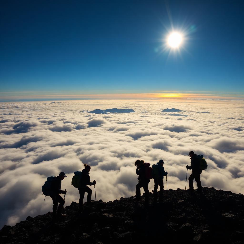 Mountain trekking